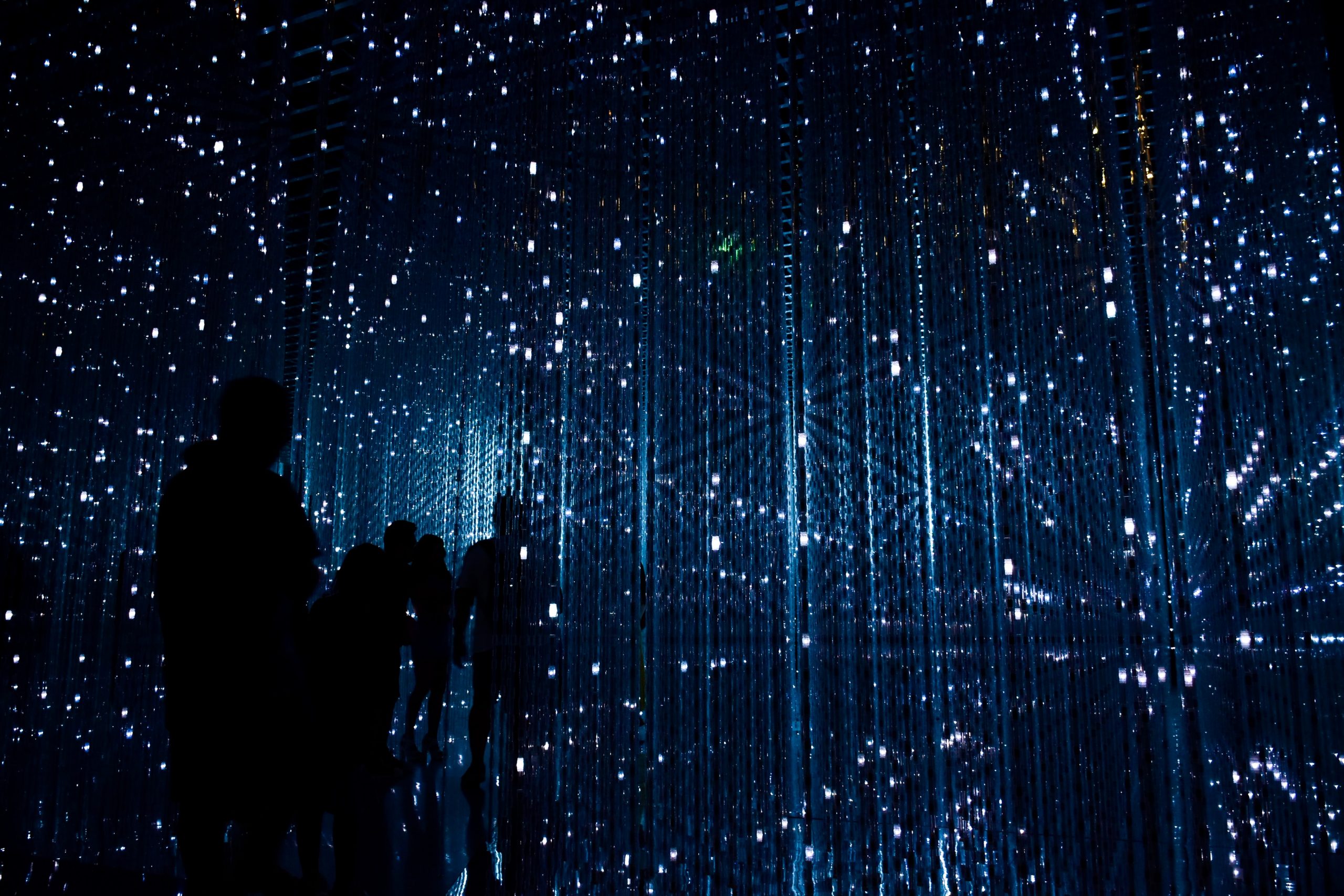 A photo of lights and tech 
