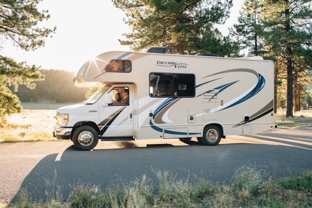 caravan on the road that could make use of the drive-through parking that the Elizabeth South facility offers