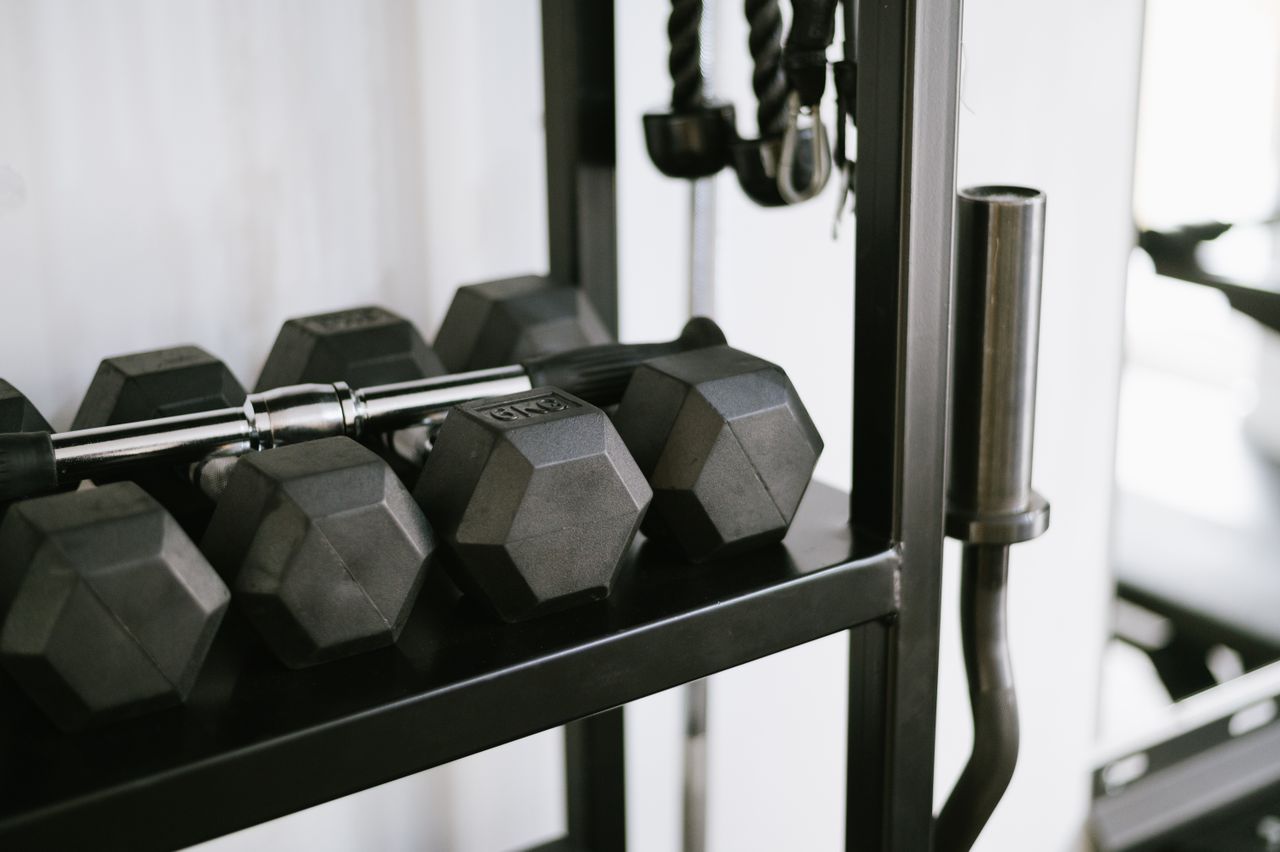 gym equipment storage